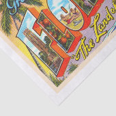 De staat Florida FL  groot Briefkaart Tissuepapier (Detail)