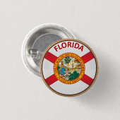 De staat Florida Flag Seal Button (Voorkant /achterkant)