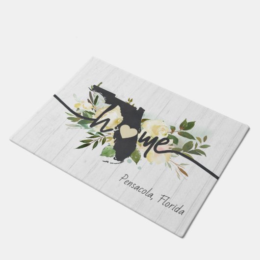 De staat Florida personaliseerde Uw Stadsbijl Rust Deurmat (Schuin)