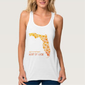 De staat Florida Silhouette Hearts & Hometown Tanktop (Voorkant)
