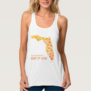 De staat Florida Silhouette Hearts & Hometown Tanktop