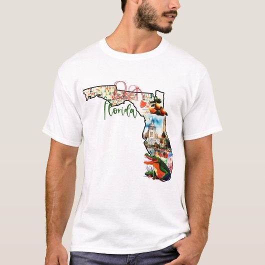 De staat Florida T-shirt (Voorkant)