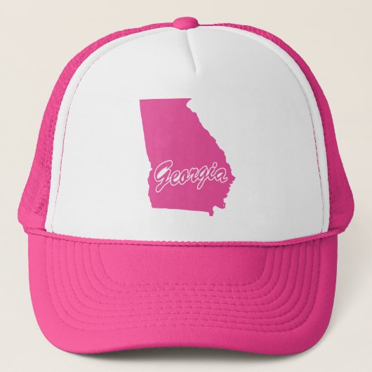 De staat Georgia Shape Trucker Hat Pet (Voorkant)