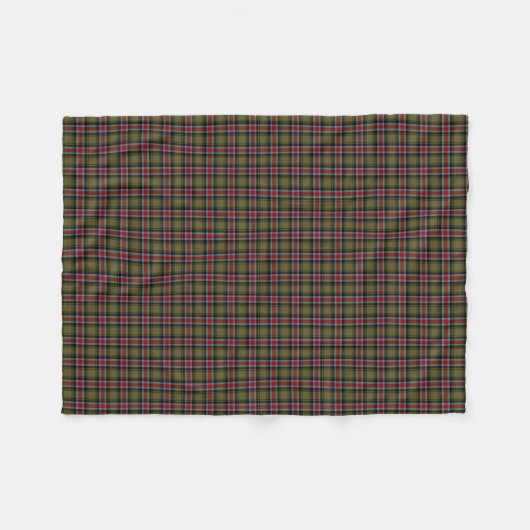 De staat Georgia Tartan Fleece Deken (Voorkant (Horizontaal))