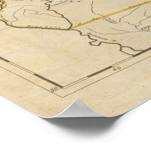 De staat Georgië Poster (Hoek)