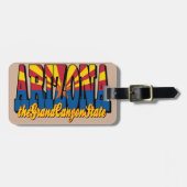 De staat Grand Canyon Bagagelabel (Voorkant horizontaal)