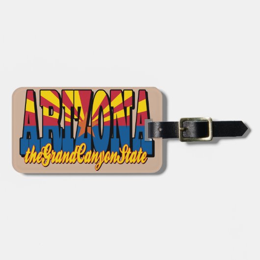 De staat Grand Canyon Bagagelabel (Voorkant horizontaal)