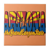 De staat Grand Canyon Tegeltje (Voorkant)