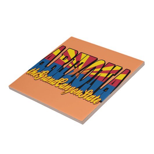 De staat Grand Canyon Tegeltje (Zijkant)