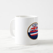 de staat Hawaii-vlaggenzegel Koffiemok (Voorkant links)