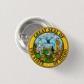 De staat Idaho Flag Seal Button (Voorkant /achterkant)