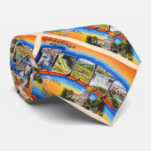 De staat Idaho ID  groot Briefkaart Stropdas (Opgerold)