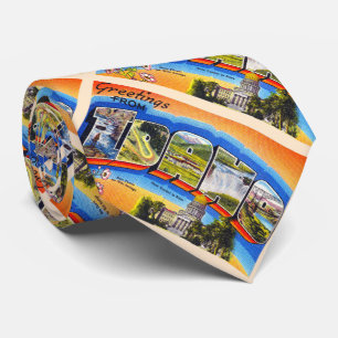 De staat Idaho ID  groot Briefkaart Stropdas