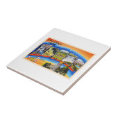 De staat Idaho ID  groot Briefkaart Tegeltje (Zijkant)