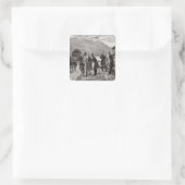 De staat Ierland Vierkante Sticker (Tas)