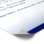 De staat Indiana, IN Poster (Hoek)