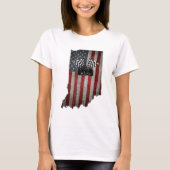 De staat Indiana Racecar T Shirt  (Voorkant)
