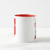 De staat Indiana Shape Red Mok (Midden)