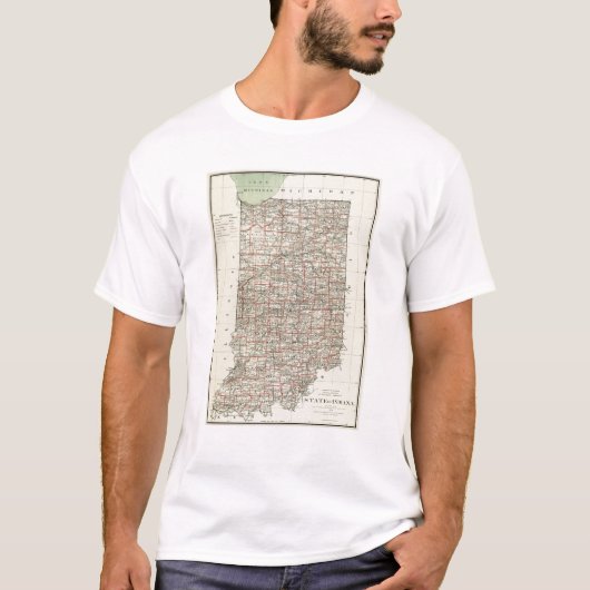 De staat Indiana T-shirt (Voorkant)