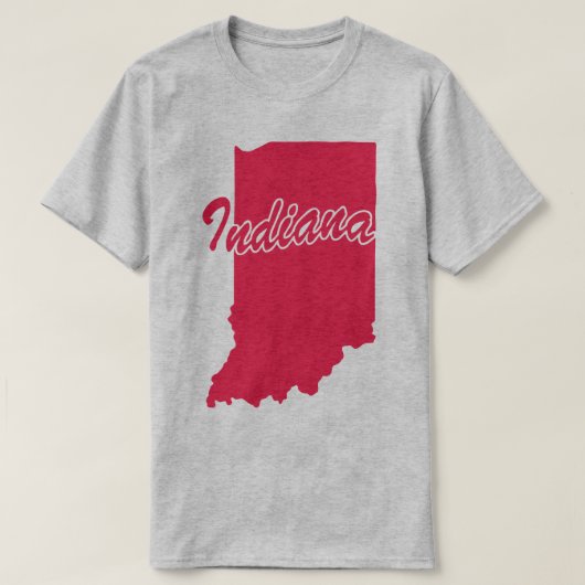 De staat Indiana T-shirt voor de vorm (Design voorkant)