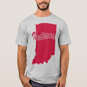 De staat Indiana T-shirt voor de vorm (Voorkant)