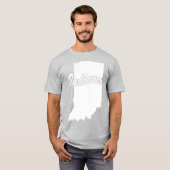 De staat Indiana T-shirt voor de vorm (Voorkant volledig)