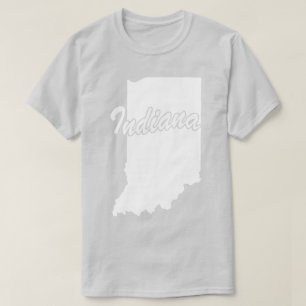 De staat Indiana T-shirt voor de vorm