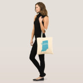 De staat Indiana-vorm Tote Bag (Voorkant (model))