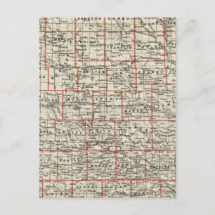 De staat Iowa Briefkaart