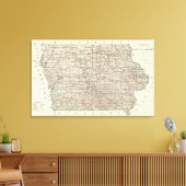De staat Iowa Canvas Afdruk (Insitu (Woonkamer))