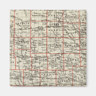 De staat Iowa Magneet