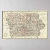 De staat Iowa Poster (Voorkant)