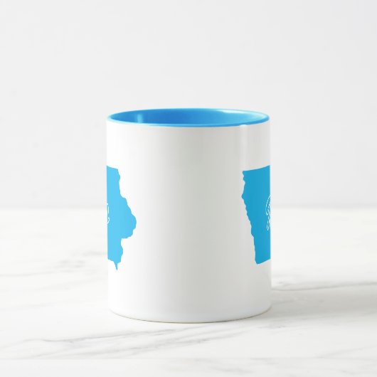 De staat Iowa Vorm Mok (Midden)