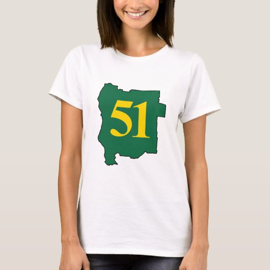 De staat Jefferson 51st T-shirt (Voorkant)