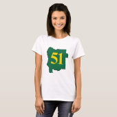 De staat Jefferson 51st T-shirt (Voorkant volledig)