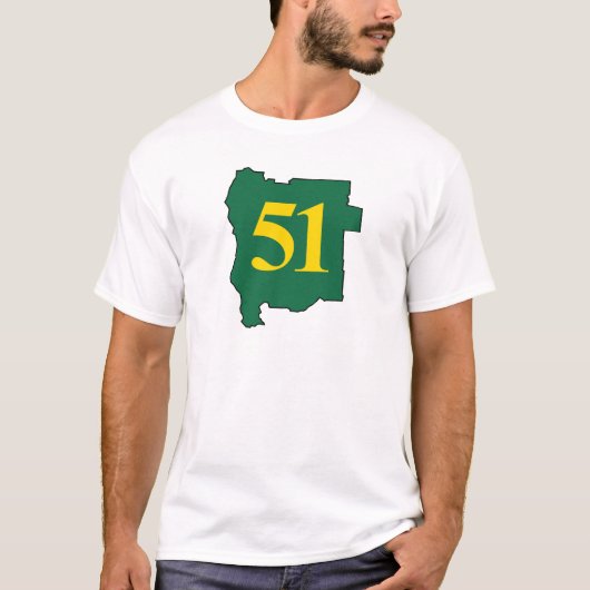 De staat Jefferson 51st T-shirt (Voorkant)