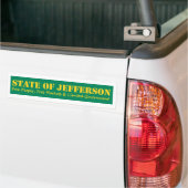 De staat Jefferson bumber sticker (Op Truck)