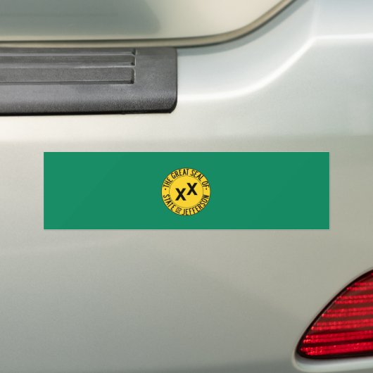 De staat Jefferson Bumpersticker (Op auto)