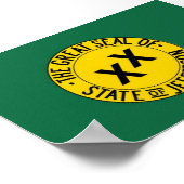 De staat Jefferson Flag poster (Hoek)