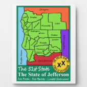 De staat Jefferson Fotoplaat (Voorkant)