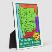 De staat Jefferson Fotoplaat (Zijkant)