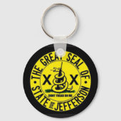 De staat Jefferson Sleutelhanger (Voorkant)