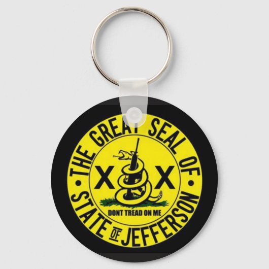 De staat Jefferson Sleutelhanger (Voorkant)