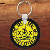 De staat Jefferson Sleutelhanger (Voorkant)