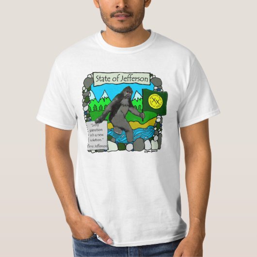 De staat Jefferson T-shirt (Voorkant)