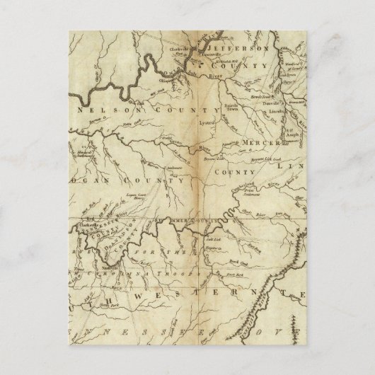 De staat Kentucky Briefkaart (Voorkant)