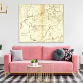 De staat Kentucky Canvas Afdruk (Insitu (Woonkamer))