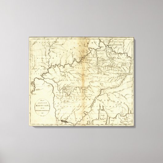 De staat Kentucky Canvas Afdruk (Voorkant)