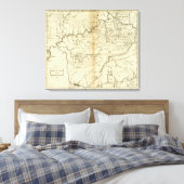 De staat Kentucky Canvas Afdruk (Insitu (Slaapkamer))
