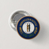 De staat Kentucky Flag Seal Button (Voorkant /achterkant)